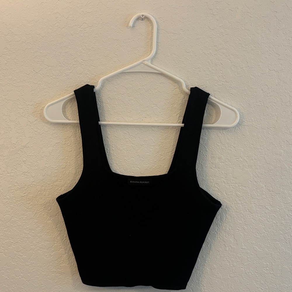 Banana Republic Black Crop Top